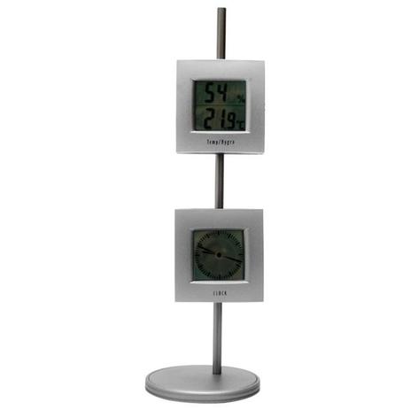 Estacao metereologica termo higrometro com relogio e termometro de temperatura e umidade com ilumina - Incoterm Menor preço em Estacao metereologica termo higrometro com relogio e termometro de temperatura e umidade com ilumina - Incoterm