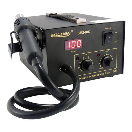 Estação retrabalho digital a ar quente temperatura: 100c 500c se840d 127v - Solden é boa?