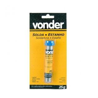 Estanho em fio para solda espessura de 1,0 mm - Vonder Menor preço em Estanho em fio para solda espessura de 1,0 mm - Vonder