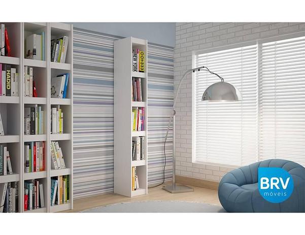 Estante 4 Prateleiras Bl 12-06 Branco BRV Móveis Menor preço em Estante 4 Prateleiras Bl 12-06 Branco BRV Móveis