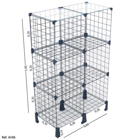 Estante Aramada com Tampo de Vidro - 0,60 x 1,00 x 0,30 - Balcãonet é boa?