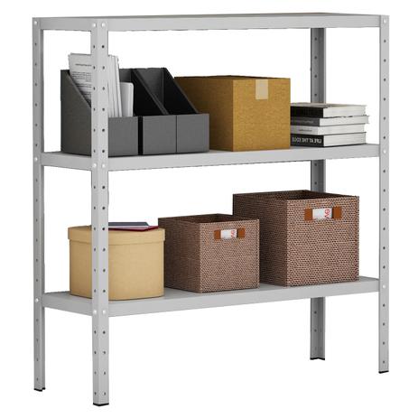 Estante Bariloche 3 Prateleiras 40 cm Cinza - Fabone Menor preço em Estante Bariloche 3 Prateleiras 40 cm Cinza - Fabone
