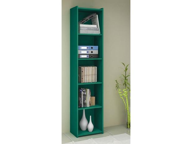 Estante Biblioteca Simples Turquesa - Movelbento Menor preço em Estante Biblioteca Simples Turquesa - Movelbento