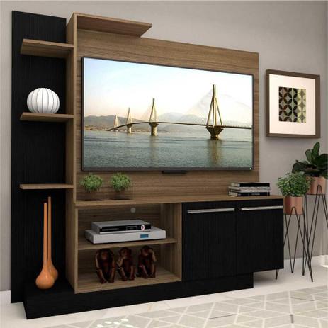 Estante com painel p/ TV 55" e 2 portas Porto Multimóveis Menor preço em Estante com painel p/ TV 55" e 2 portas Porto Multimóveis