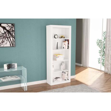 Estante com Vistas Branco - Politorno móveis Menor preço em Estante com Vistas Branco - Politorno móveis