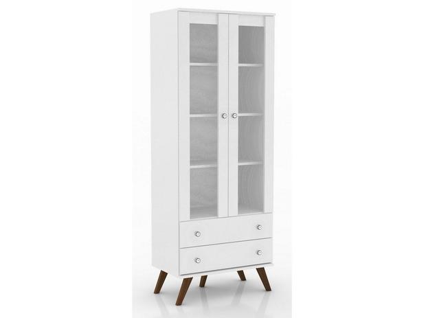 Estante Cristaleira Branco - Movelbento Menor preço em Estante Cristaleira Branco - Movelbento