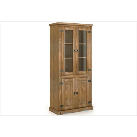 Menor preço em Estante Cristaleira Imperial 8041 02 Portas com Vidro Rustic - MPO