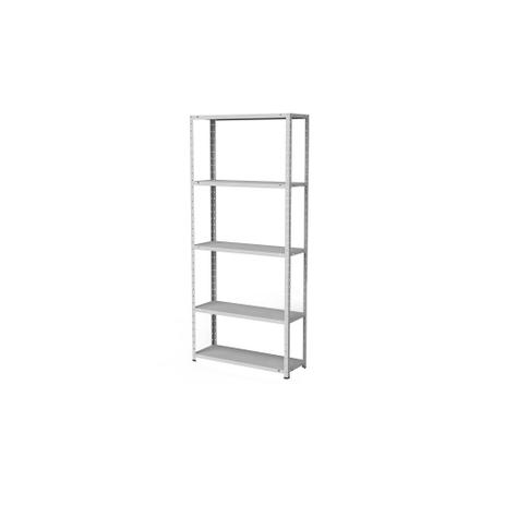 Estante de Aço Multiuso 5 Prateleiras Elite Aço EAF005 175x80x28 - Cinza Menor preço em Estante de Aço Multiuso 5 Prateleiras Elite Aço EAF005 175x80x28 - Cinza