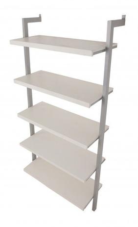 Estante de parede Comac modelo LM com 5 prateleiras tamanho 200 x 90 x 40 cm cor cinza branco Menor preço em Estante de parede Comac modelo LM com 5 prateleiras tamanho 200 x 90 x 40 cm cor cinza branco
