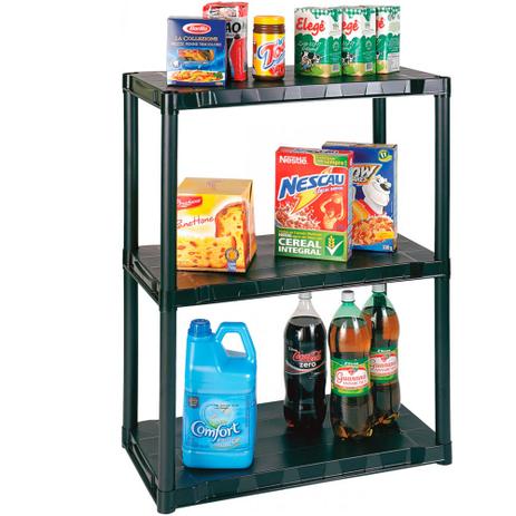 Estante de Plástico Multiuso Modular com 3 Prateleiras São Bernardo PTR07 Menor preço em Estante de Plástico Multiuso Modular com 3 Prateleiras São Bernardo PTR07