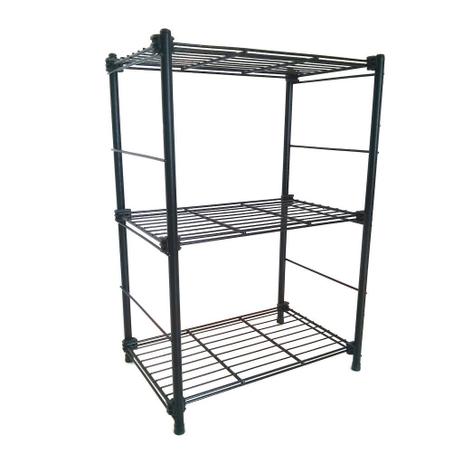 Estante Evolutiva M Aramada Ampliável 3 Andares 45.5x66x30 15kg p/ Prateleira 1276 - Metaltru Menor preço em Estante Evolutiva M Aramada Ampliável 3 Andares 45.5x66x30 15kg p/ Prateleira 1276 - Metaltru