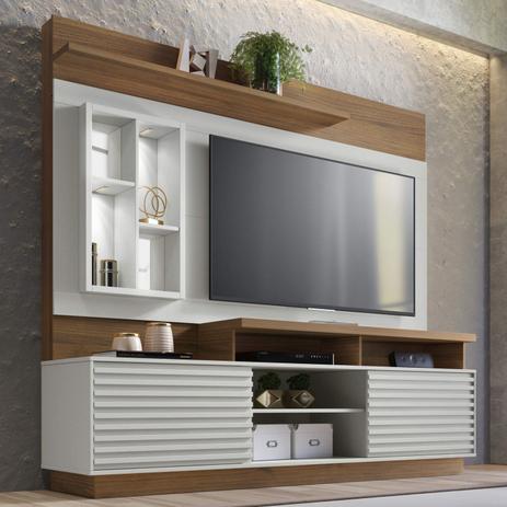 Estante Home com LED para TV até 65 Polegadas Eldorado Linea Brasil Off White/Nogueira é boa?