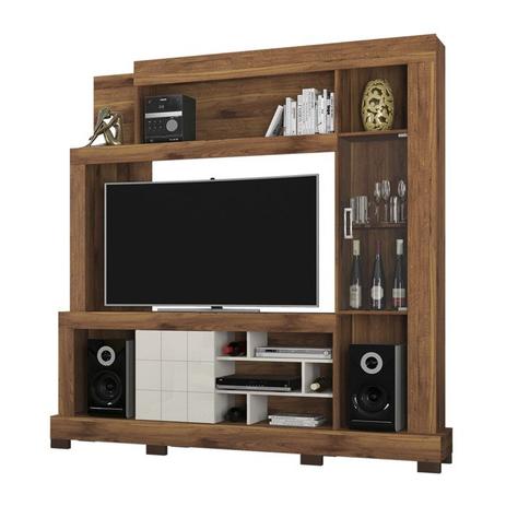 Estante Home Para TV 50 Polegadas Cristal Rustico Terrara Off White DJ Móveis Menor preço em Estante Home Para TV 50 Polegadas Cristal Rustico Terrara Off White DJ Móveis