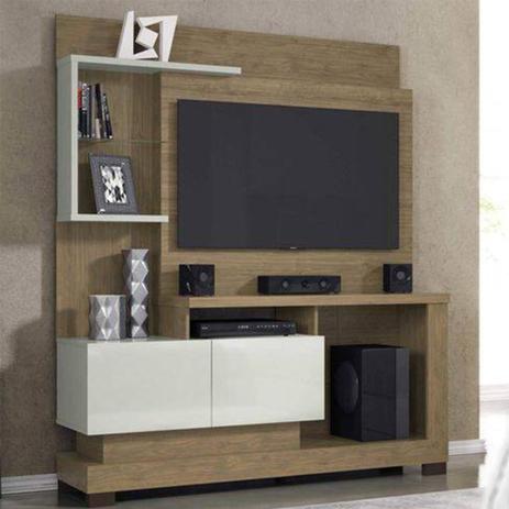 Estante Home para TV até 50 Polegadas Turin Smart Linea Brasil Avelã/Off White Menor preço em Estante Home para TV até 50 Polegadas Turin Smart Linea Brasil Avelã/Off White