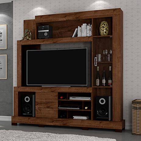 Estante Home Para Tv de Até 50 Polegadas Cristal Rústico Malbec- Dj Móveis Menor preço em Estante Home Para Tv de Até 50 Polegadas Cristal Rústico Malbec- Dj Móveis