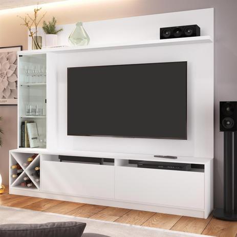 Estante Home Quiditá Veneza 2020BAC P/ TV Até 60 Pol 3 Portas Branco - Quiditá Móveis Menor preço em Estante Home Quiditá Veneza 2020BAC P/ TV Até 60 Pol 3 Portas Branco - Quiditá Móveis