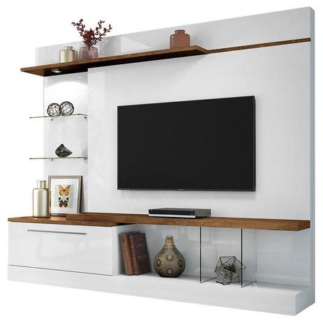 Estante Home Theater Allure Branco Canyon - HB Móveis - HB Moveis Menor preço em Estante Home Theater Allure Branco Canyon - HB Móveis - HB Moveis