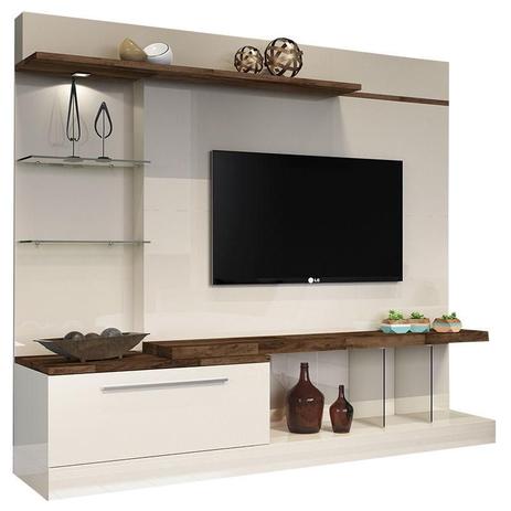 Estante Home Theater Allure Off White Deck - HB Móveis - HB Moveis é boa?