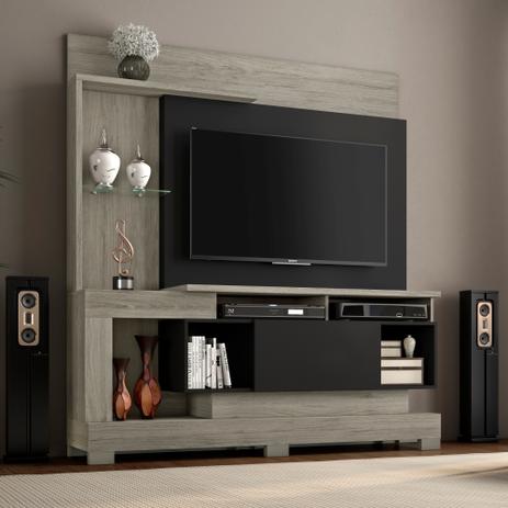 Estante Home Theater Com Prateleira De Vidro Suporta TV De 50 Madri - Notável móveis é boa?