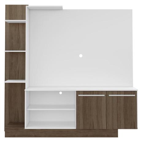 Estante Home Theater com Suporte para TV até 55'' Denver Multimóveis Branco/Madeirado é boa?