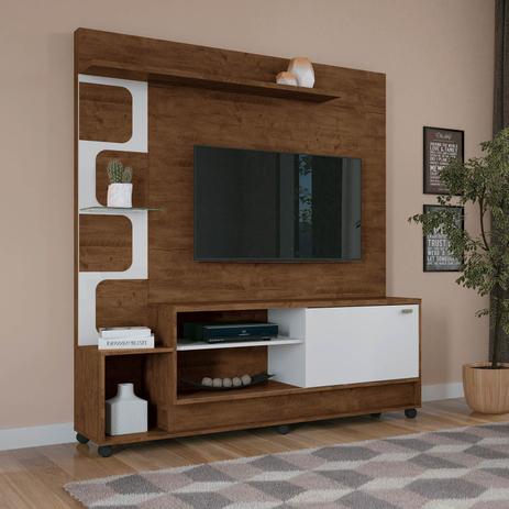Estante Home Theater HB Móveis Palace TV Até 50 Pol Canyon/Branco Menor preço em Estante Home Theater HB Móveis Palace TV Até 50 Pol Canyon/Branco