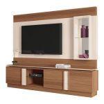 Estante Home Theater HB Móveis Vertice Nature Off White - HB Móveis Menor preço em Estante Home Theater HB Móveis Vertice Nature Off White - HB Móveis