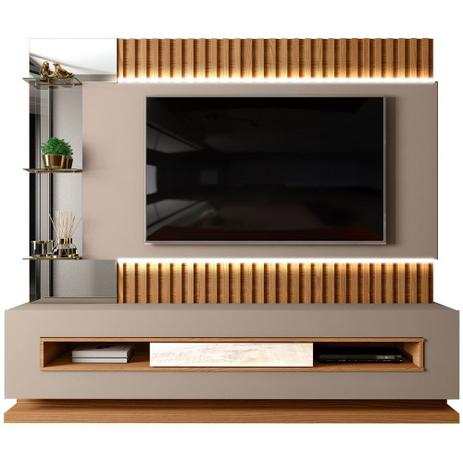 Estante Home Theater Lumus Para Sala de Estar Carvalho Europeu Amarula - Dj Móveis Menor preço em Estante Home Theater Lumus Para Sala de Estar Carvalho Europeu Amarula - Dj Móveis