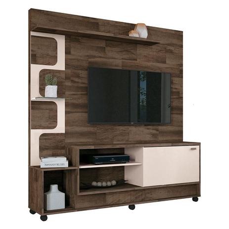 Estante Home Theater Palace Deck Off White - HB Móveis - Hb moveis Menor preço em Estante Home Theater Palace Deck Off White - HB Móveis - Hb moveis