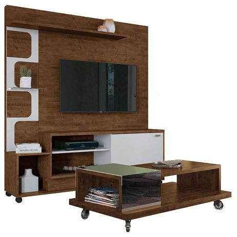 Estante Home Theater Palace e Mesa de Centro Bella Canyon HB Móveis - Hb moveis Menor preço em Estante Home Theater Palace e Mesa de Centro Bella Canyon HB Móveis - Hb moveis
