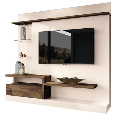 Estante Home Theater Paládio Off White Deck HB Móveis - Hb moveis Menor preço em Estante Home Theater Paládio Off White Deck HB Móveis - Hb moveis