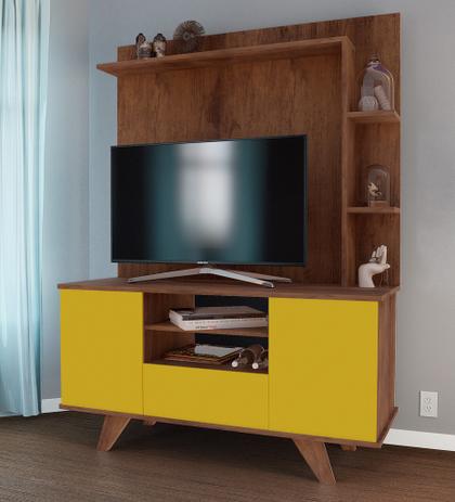 Estante Home Theater para TV 46 Polegadas 5080 JB Bechara Canela/Amarelo - Moveis jb bechara é boa?