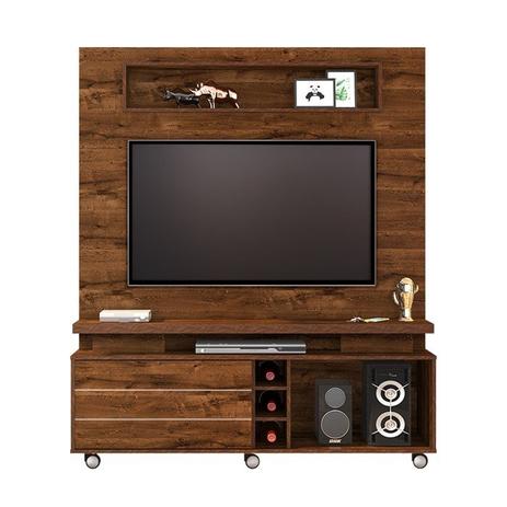 Menor preço em Estante Home Theater Quebec - Rústico Malbec - Dj móveis