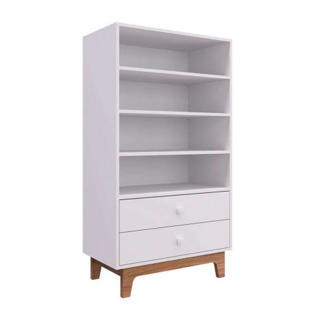 Estante Infantil Samuel 2 GV Branco - Completa Móveis Menor preço em Estante Infantil Samuel 2 GV Branco - Completa Móveis