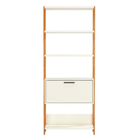 Estante Jade cor Off White com Freijo com 1 Porta 1,85 MT (ALT) - 57993 - Sun House é boa?