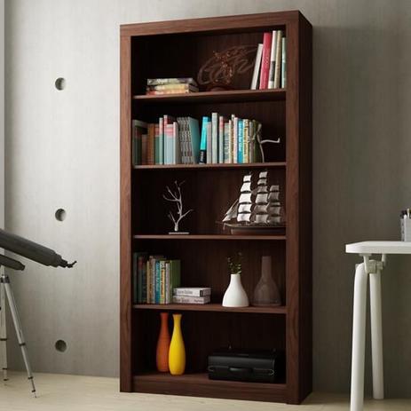 Estante Livreiro 4 Prateleiras Linha Frame BL 01 - BRV Móveis - Castanho Menor preço em Estante Livreiro 4 Prateleiras Linha Frame BL 01 - BRV Móveis - Castanho