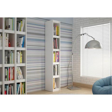 Estante Livreiro Componível com 25 cm de Largura BL 12 Branco - BRV Menor preço em Estante Livreiro Componível com 25 cm de Largura BL 12 Branco - BRV