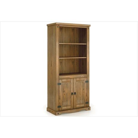 Estante Livreiro Imperial 8040 com 02 Portas e 05 Prateleiras Rustic - MPO Menor preço em Estante Livreiro Imperial 8040 com 02 Portas e 05 Prateleiras Rustic - MPO