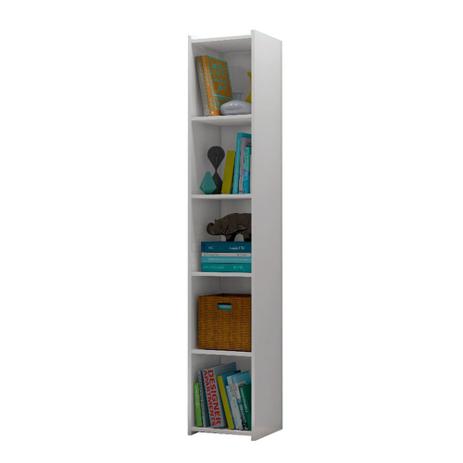 Estante Livreiro Malásia C/ 5 Prateleiras Branco - Di Brienza Menor preço em Estante Livreiro Malásia C/ 5 Prateleiras Branco - Di Brienza