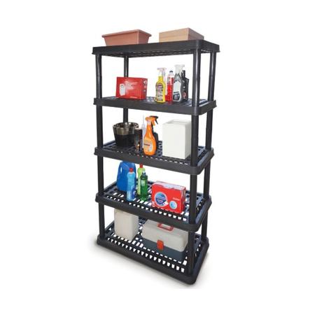 Estante Modular Plástica Super 5 Prateleira 40cm Kit 6 Peças - Antares Menor preço em Estante Modular Plástica Super 5 Prateleira 40cm Kit 6 Peças - Antares