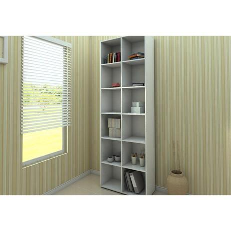 Estante Multifuncional Caracol com 12 Nichos Branco - Politorno Menor preço em Estante Multifuncional Caracol com 12 Nichos Branco - Politorno