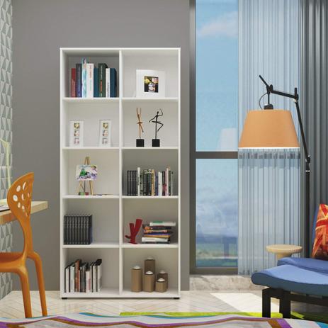 images Nichos Magazine Luiza estante multiuso 10 nichos clean artany branco