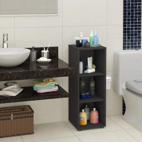 Estante Multiuso 2 Prateleiras Clean Artany Preto Menor preço em Estante Multiuso 2 Prateleiras Clean Artany Preto