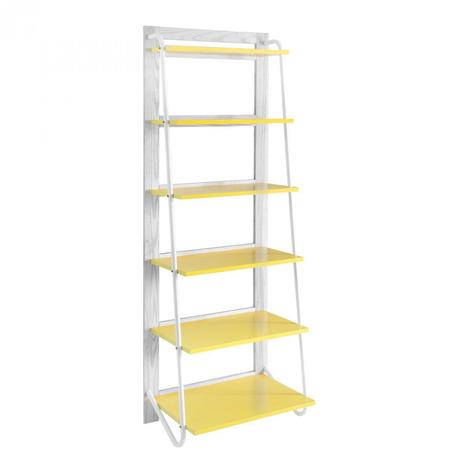 Estante Multiuso de Madeira Summer Steps Tramontina Branco/Amarelo Menor preço em Estante Multiuso de Madeira Summer Steps Tramontina Branco/Amarelo