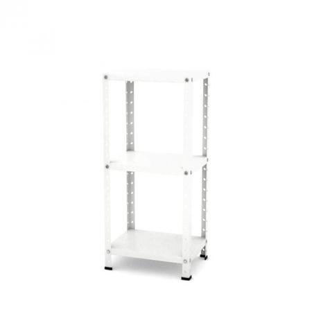 Estante Multiuso Desmontável de Aço T190 Clássico Pandin Móveis Branco Menor preço em Estante Multiuso Desmontável de Aço T190 Clássico Pandin Móveis Branco