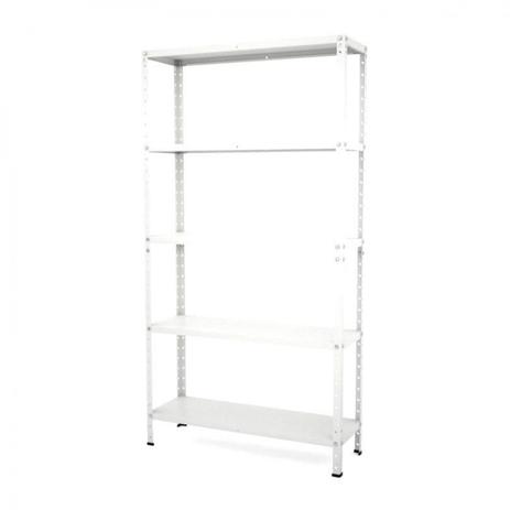 Estante Multiuso Desmontável de Aço T192 Clássico Pandin Móveis Branco Menor preço em Estante Multiuso Desmontável de Aço T192 Clássico Pandin Móveis Branco