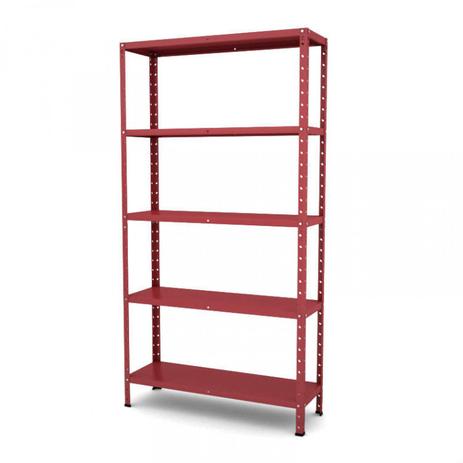 Estante Multiuso Desmontável de Aço T192 Clássico Pandin Móveis Vermelho Menor preço em Estante Multiuso Desmontável de Aço T192 Clássico Pandin Móveis Vermelho