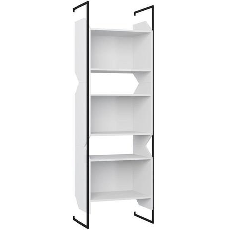 Estante Multiuso Tripla Soul 1006 com Suporte e Nichos Branco - BE Mobiliário Menor preço em Estante Multiuso Tripla Soul 1006 com Suporte e Nichos Branco - BE Mobiliário