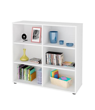 Estante Office Low 6 Prateleiras Branca - Wood Prime AY 14132 - Wood prime - ay é boa?