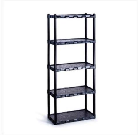 Estante Organizadora Modular Plástica 5 Prateleiras Preta - Agraplast Menor preço em Estante Organizadora Modular Plástica 5 Prateleiras Preta - Agraplast