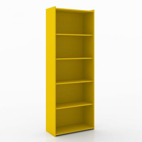 Estante para Livros 4 Prateleiras ESM201 Retrô Movelbento Amarelo Menor preço em Estante para Livros 4 Prateleiras ESM201 Retrô Movelbento Amarelo